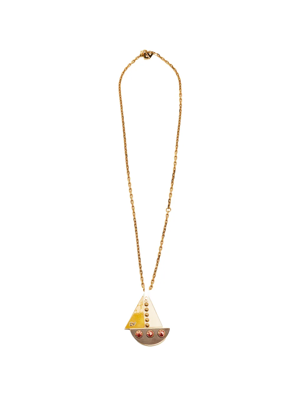 Louis Vuitton Pre-Owned Float the Boat pendant necklace - Oro