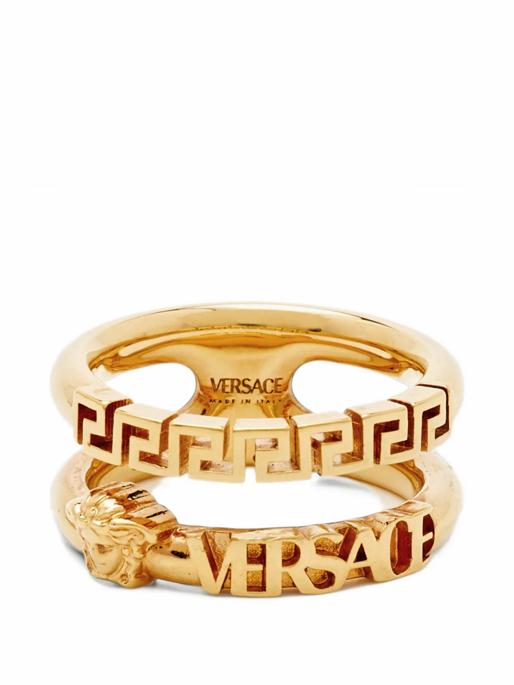 Versace Pre-Owned La Medusa Greca double ring - Oro