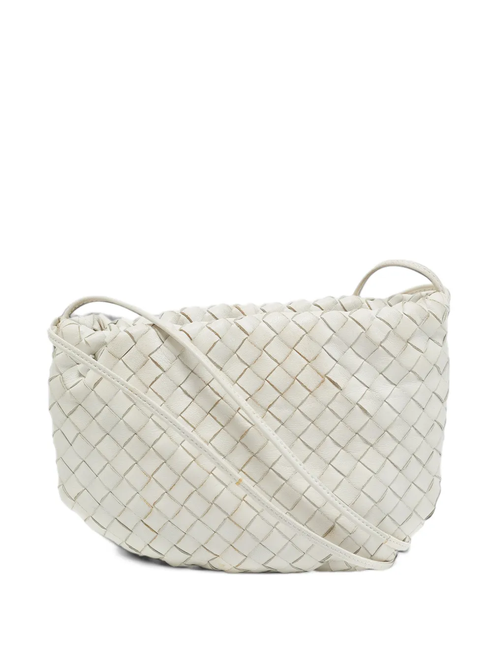 Bottega Veneta Pre-Owned mini Bulb Intrecciato shoulder bag - Bianco