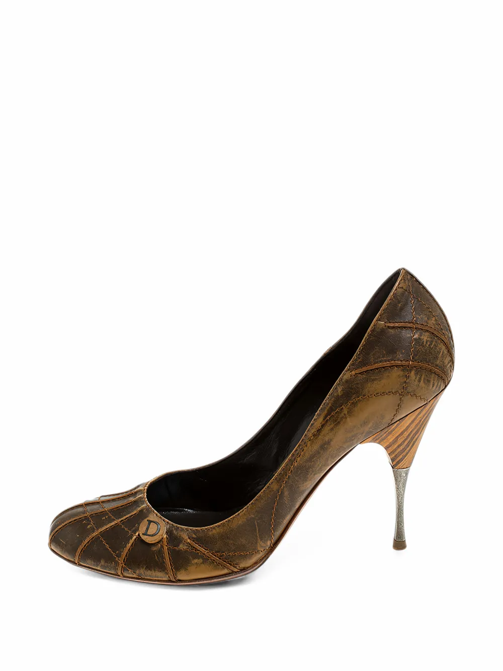 Pre-owned Dior Leather Pumps In Brown