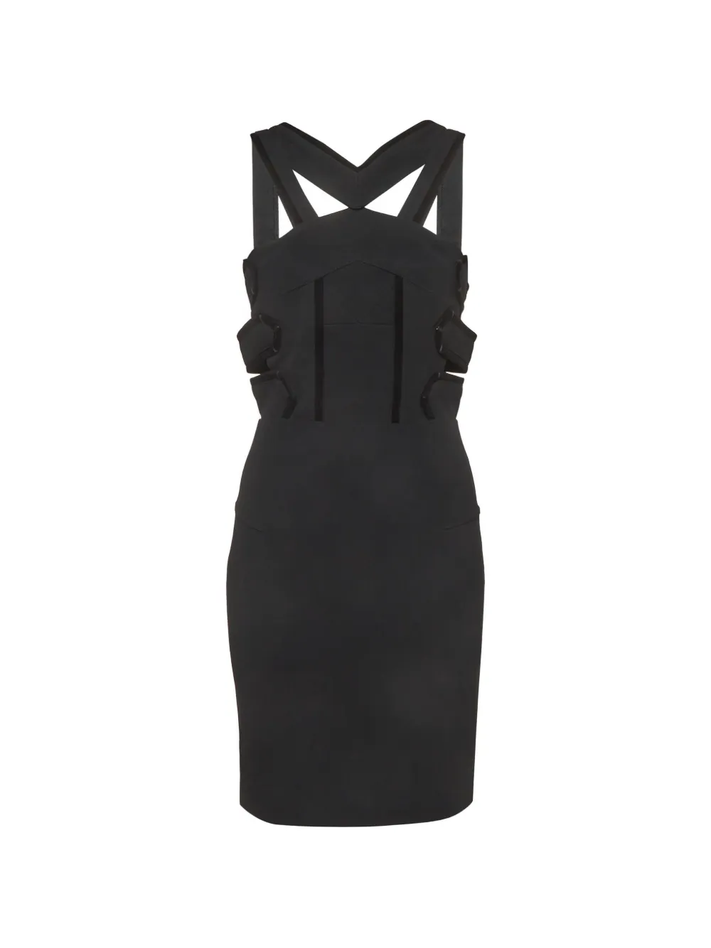 Roland Mouret cutout buckled dress - Black