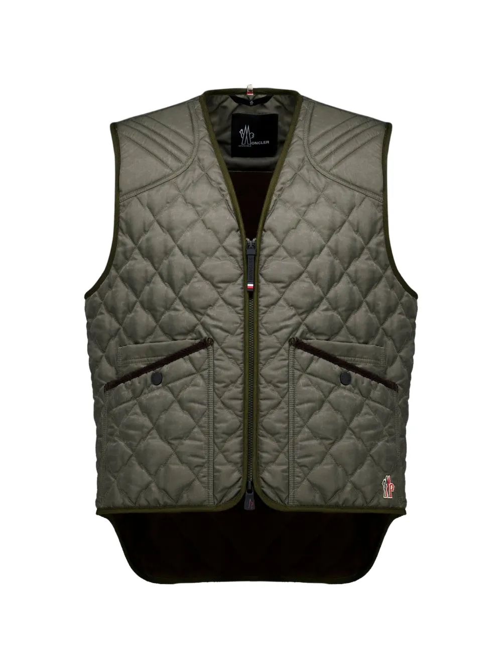 Moncler Grenoble Ilmen quilted gilet Groen