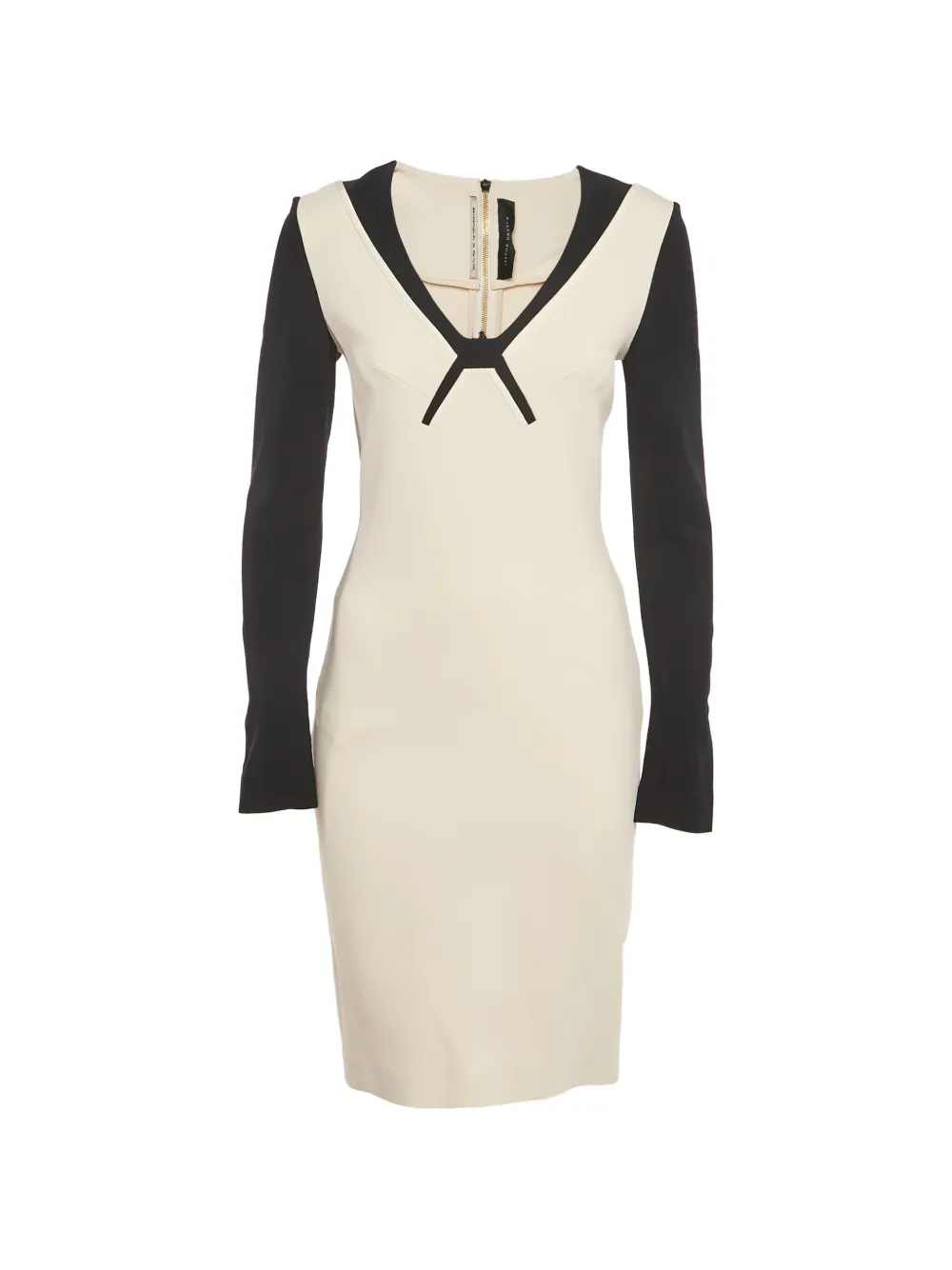Roland Mouret bow-detail stretch-crepe dress - Neutrals