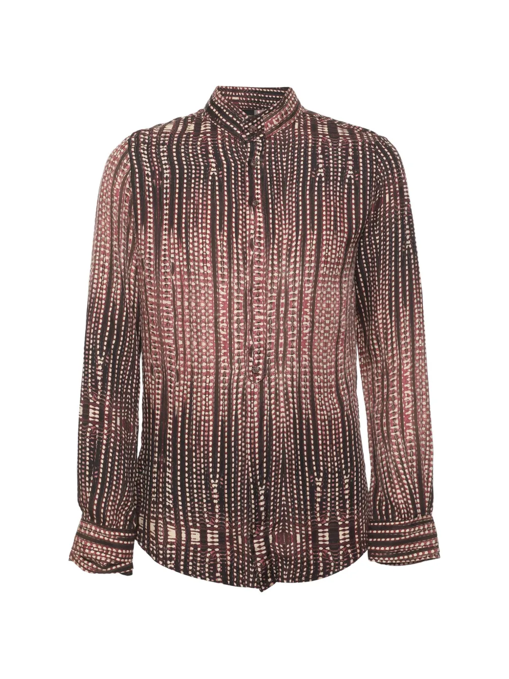 Just Cavalli Vintage patterned long-sleeve shirt - Rosso