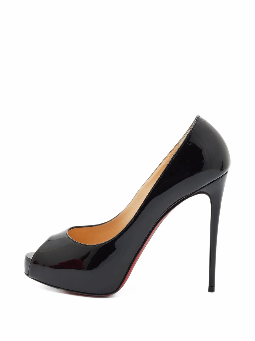 Christian Louboutin Pre-Owned Very Prive peep-toe leather heeled pumps - Schwarz