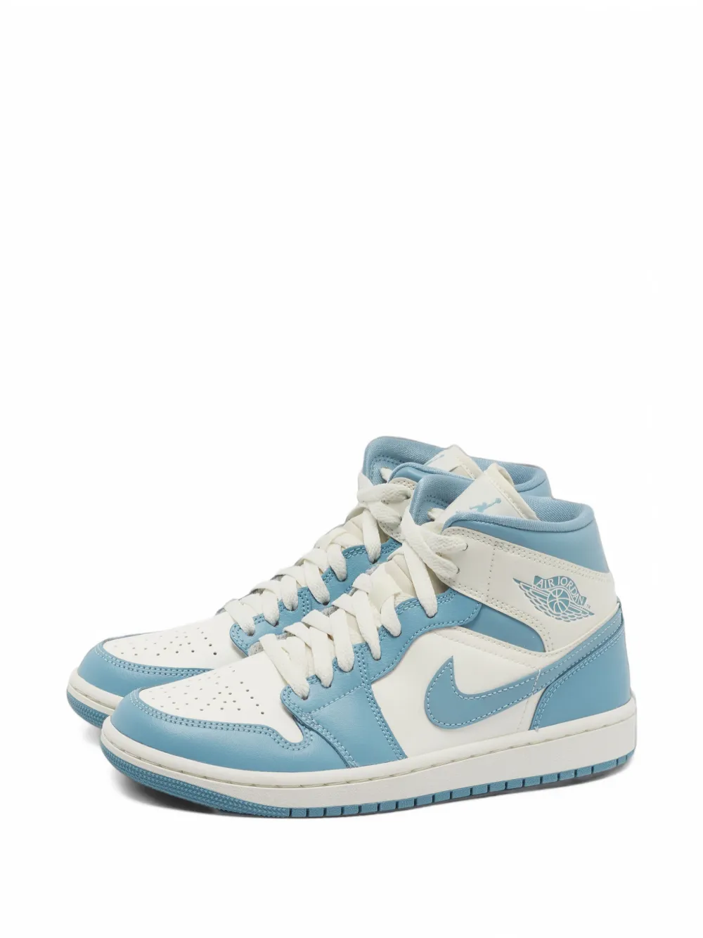 Pre-owned Jordan 1 Mid Sneakers In Blue