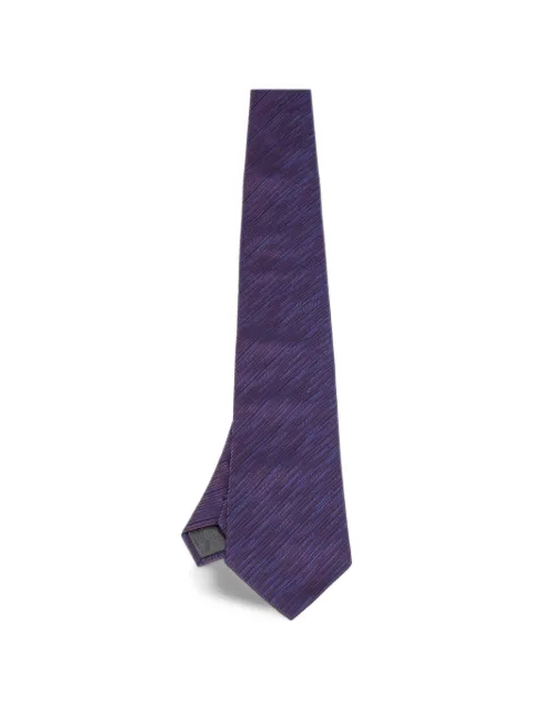 Lanvin Pre-Owned diagonal-striped silk tie