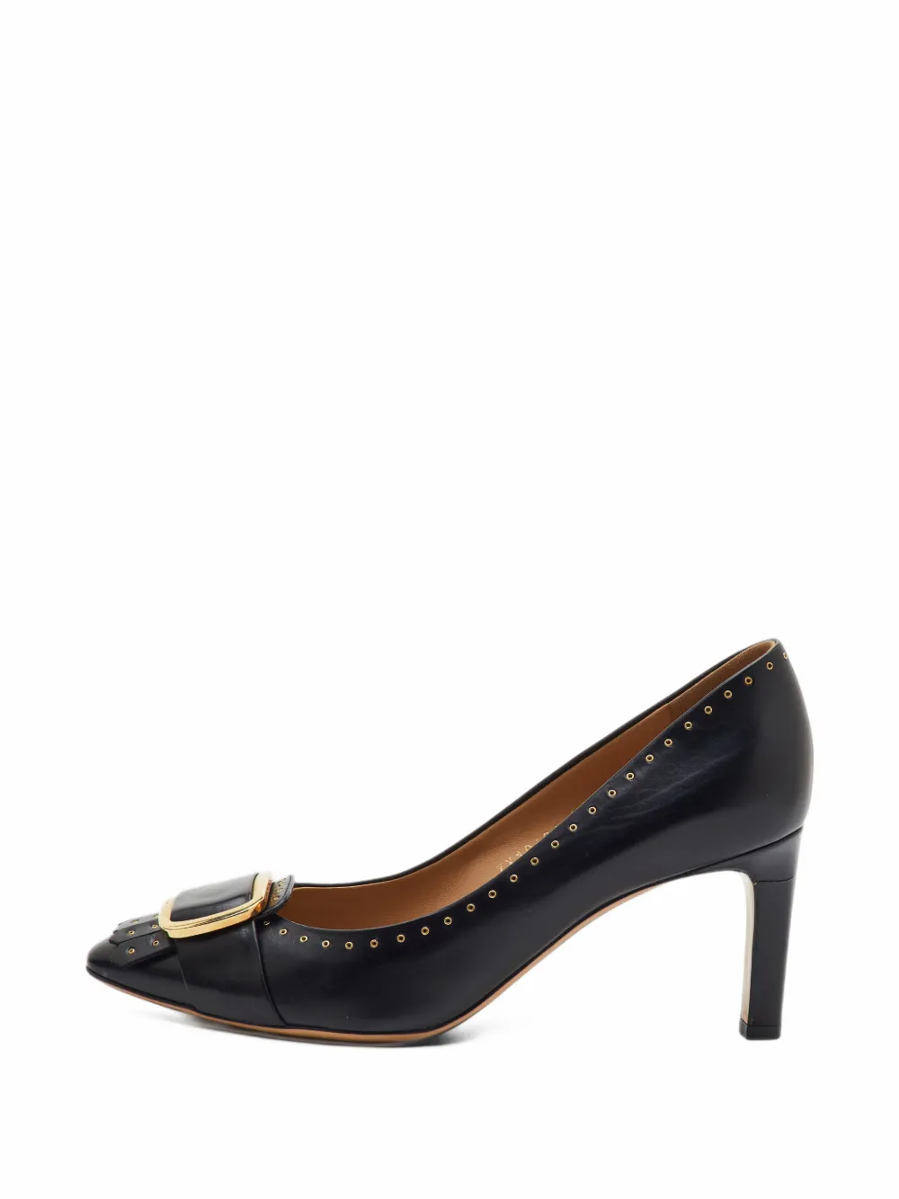 Ferragamo Pre-Owned buckle-detail pumps - Nero