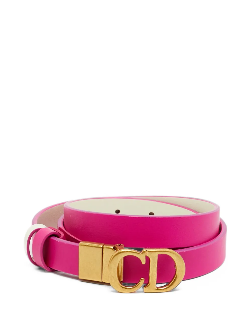 Christian Dior Pre-Owned 30 Montaigne reversible buckle belt - Rosa