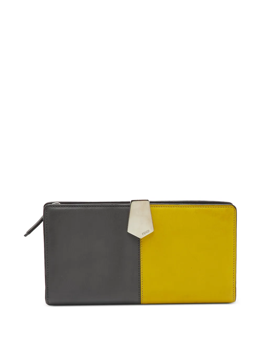 Fendi Pre-Owned 2014 Coloblock continental wallet - Grau