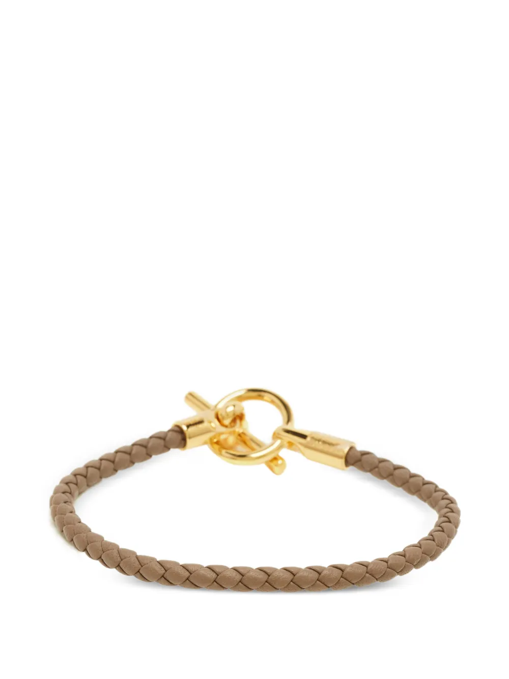 Hermès Pre-Owned braided-leather bracelet - Oro