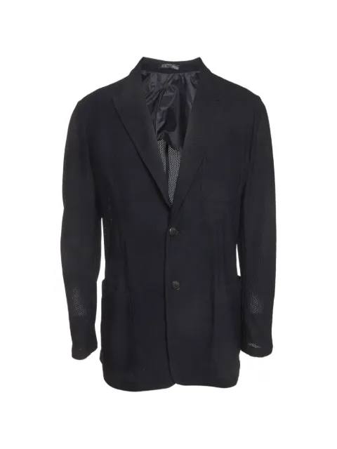 Giorgio Armani Pre-Owned mesh single-breasted jacket