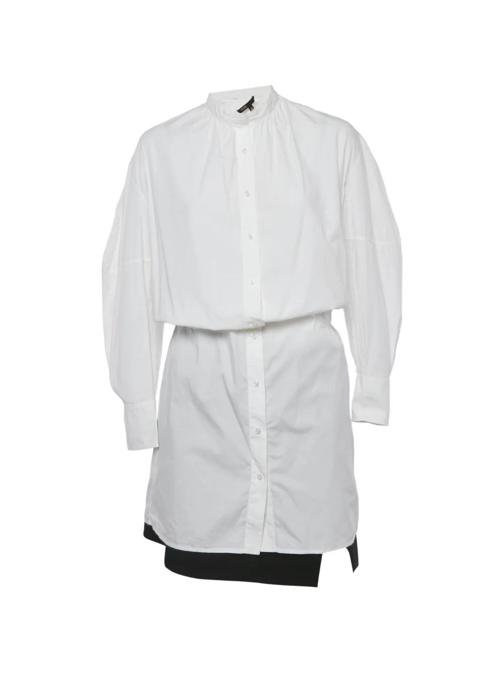Pre-owned Maje Chain-detail Shirt Dress And Skirt Set In White