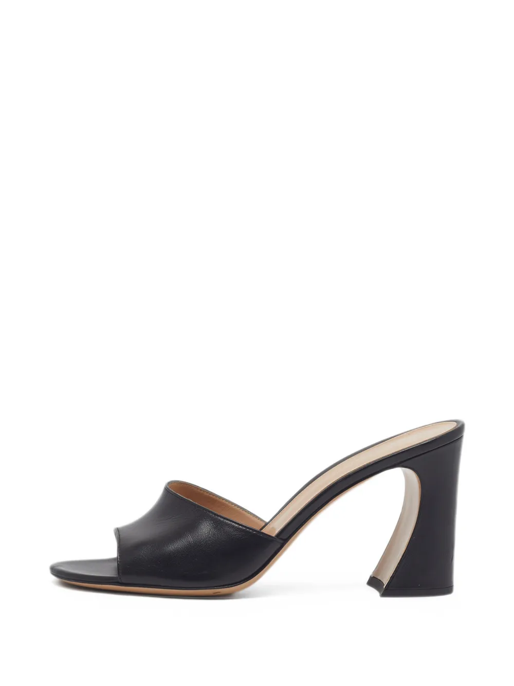 Gianvito Rossi block-heel slide sandals - Black