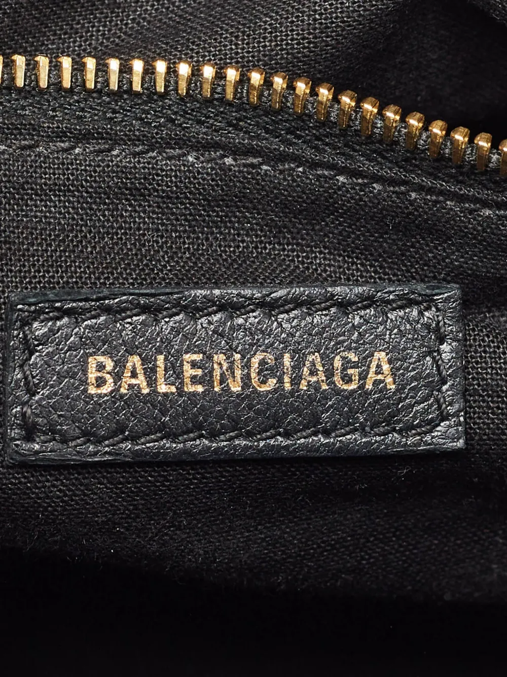 Balenciaga Pre-Owned Metallic Edge City mini-shopper Blauw