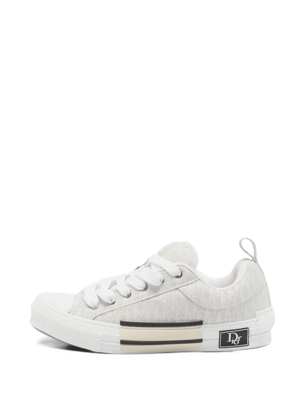 Christian Dior Pre-Owned B23 Oblique canvas low-top sneakers - White