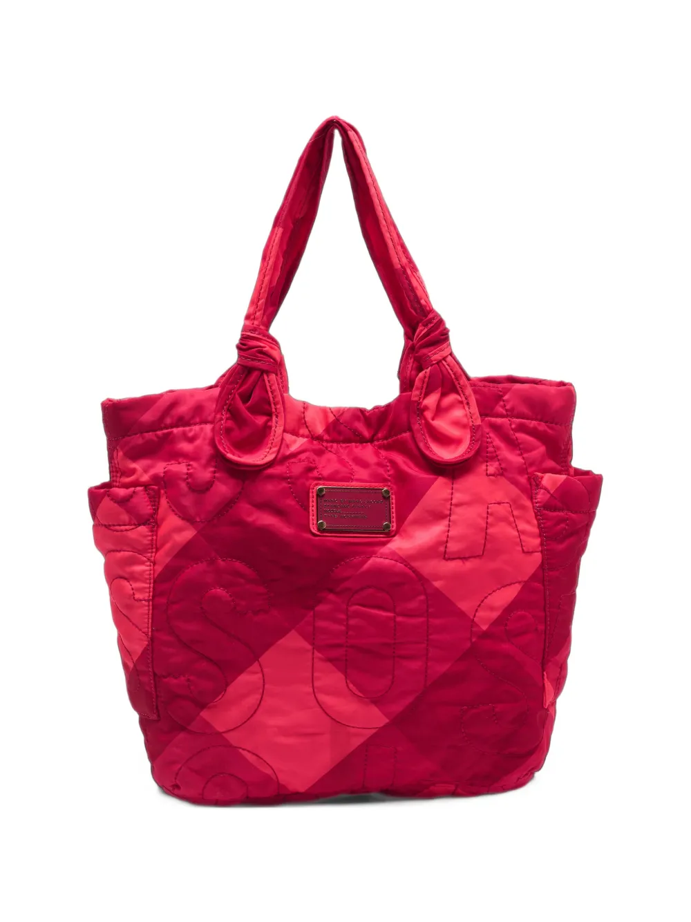 Marc By Marc Jacobs stitched logo tote bag - Rosa