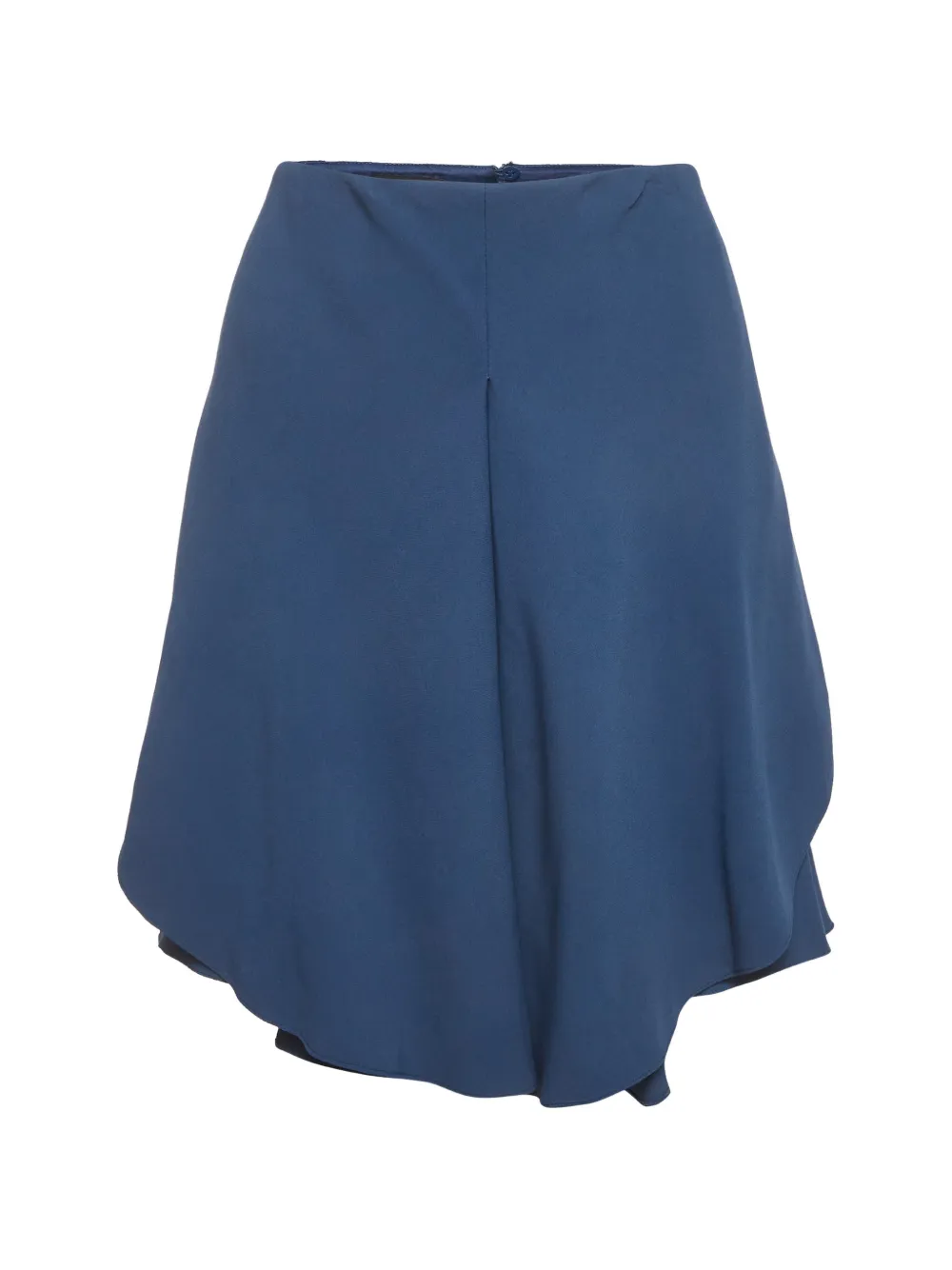 Emporio Armani Pre-Owned draped crepe mini skirt - Blu