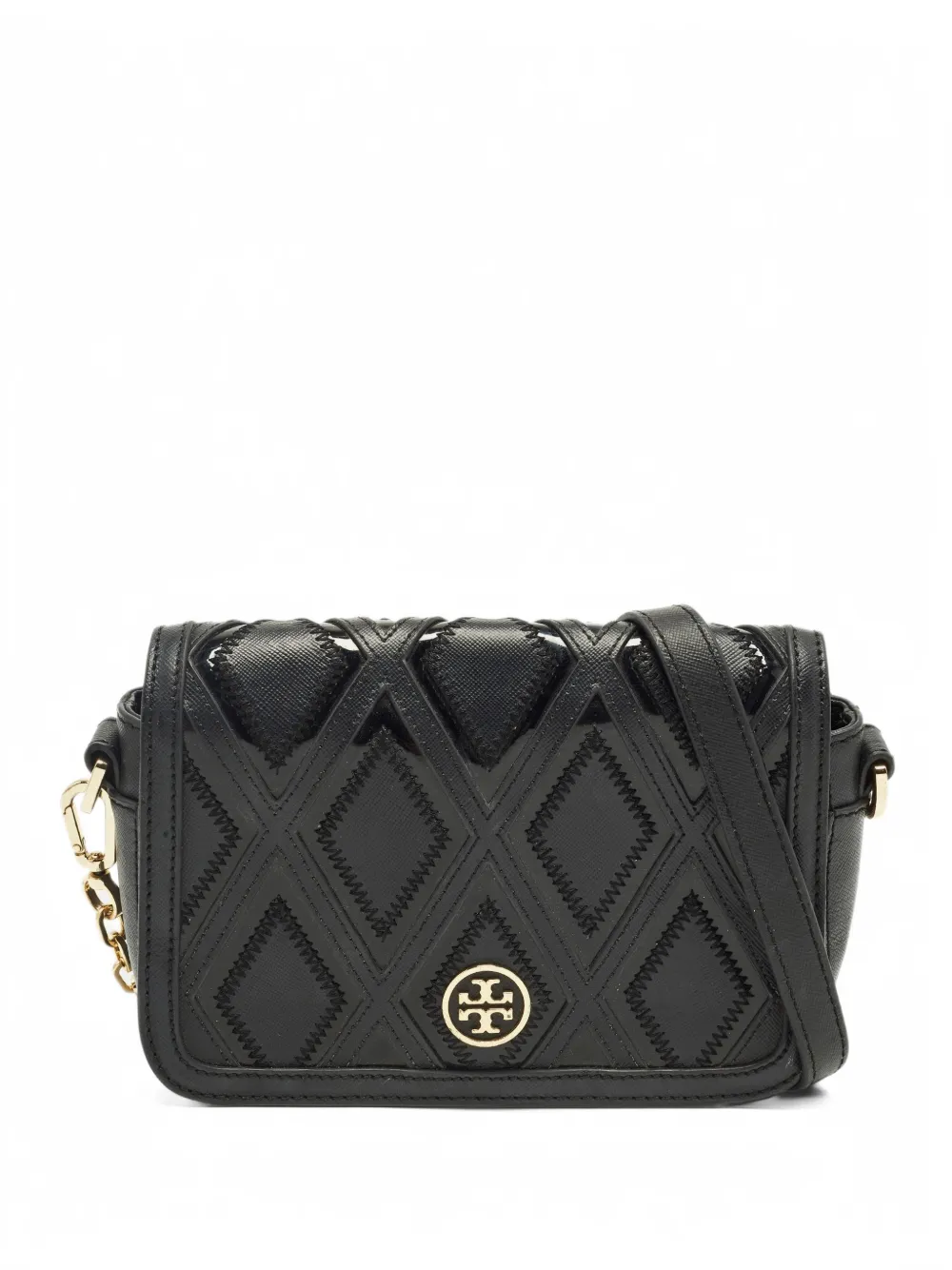 Tory Burch Robinson patchwork crossbody bag - Nero