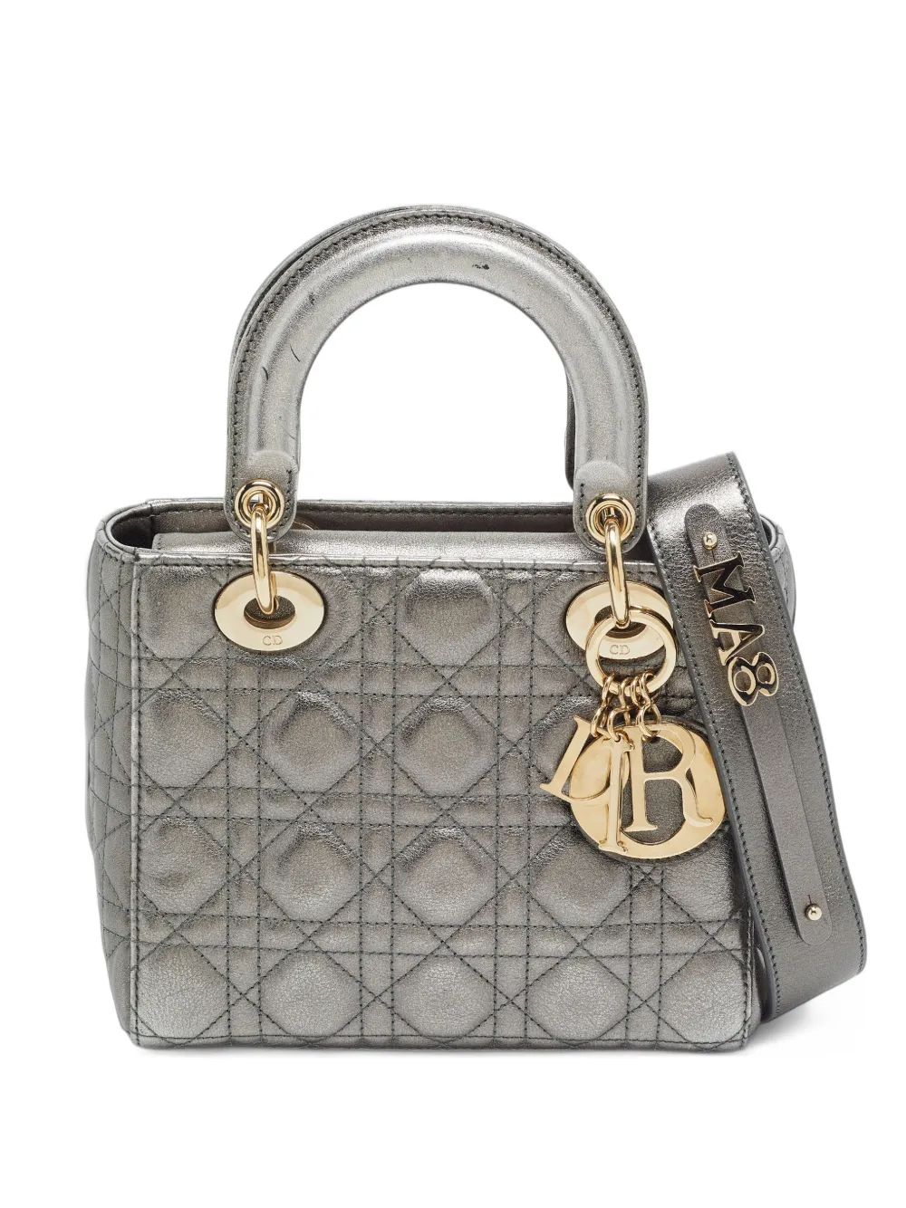 Christian Dior Pre-Owned 2019 Lady Dior tote bag - Silver