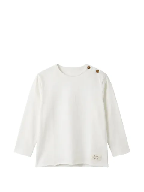 TEDDY & MINOU button-detail long-sleeve T-shirt