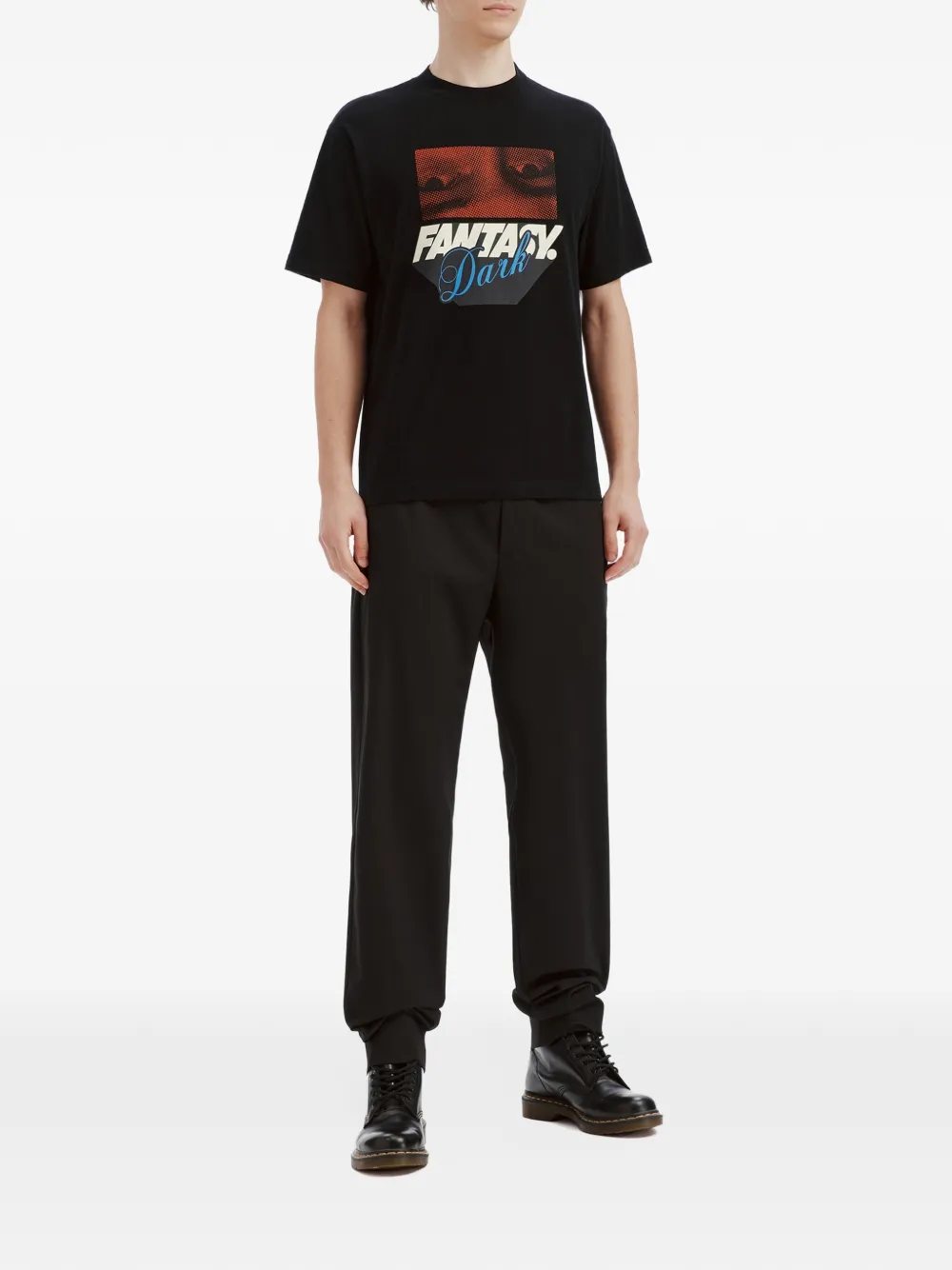 Undercover graphic-print T-shirt Zwart