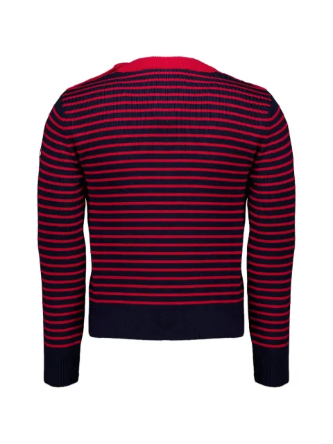AMI Paris striped button-fastening sweater