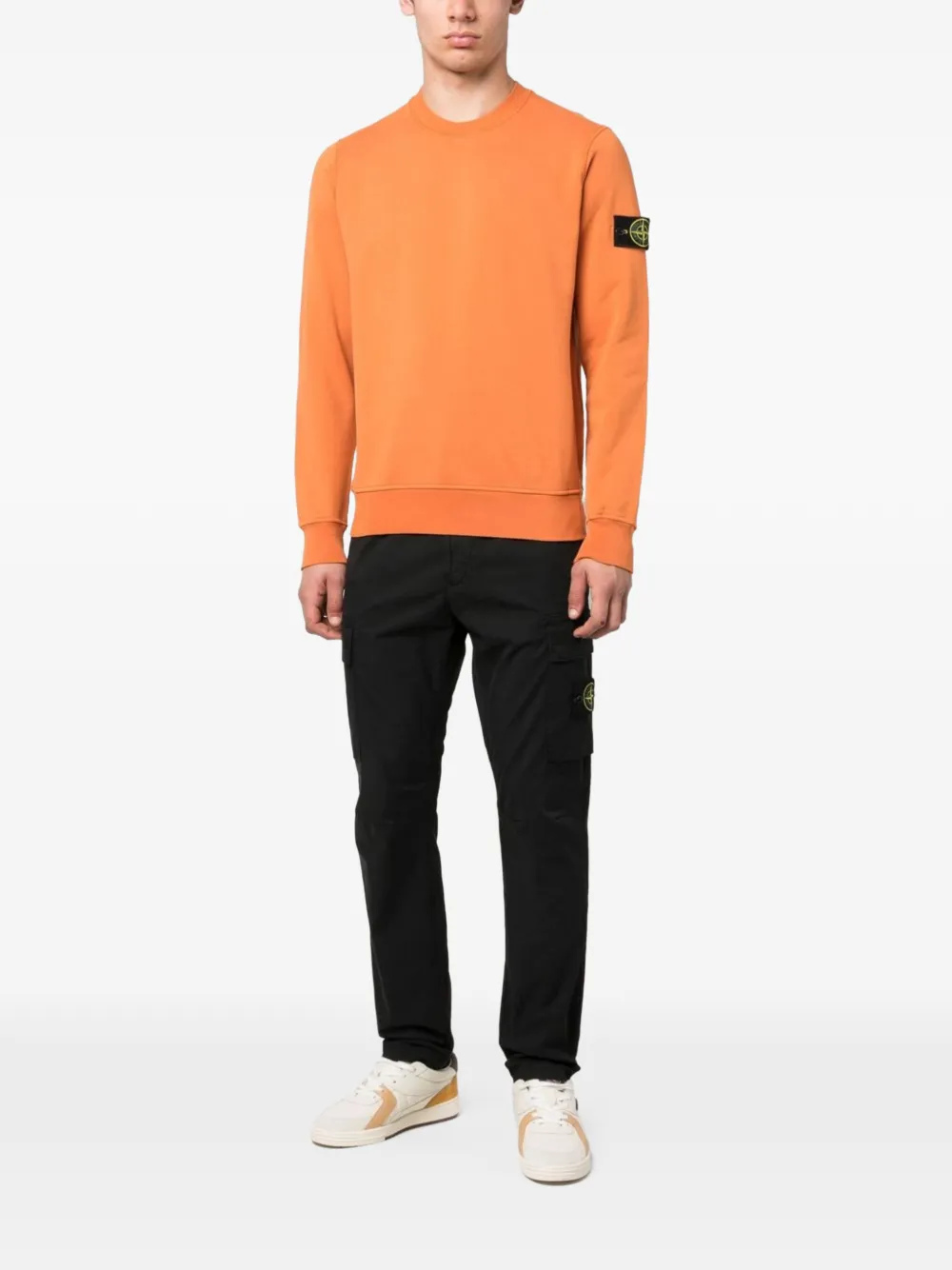 Stone Island 3100032 stretch organic-cotton twill 3100032 cargo pants Zwart
