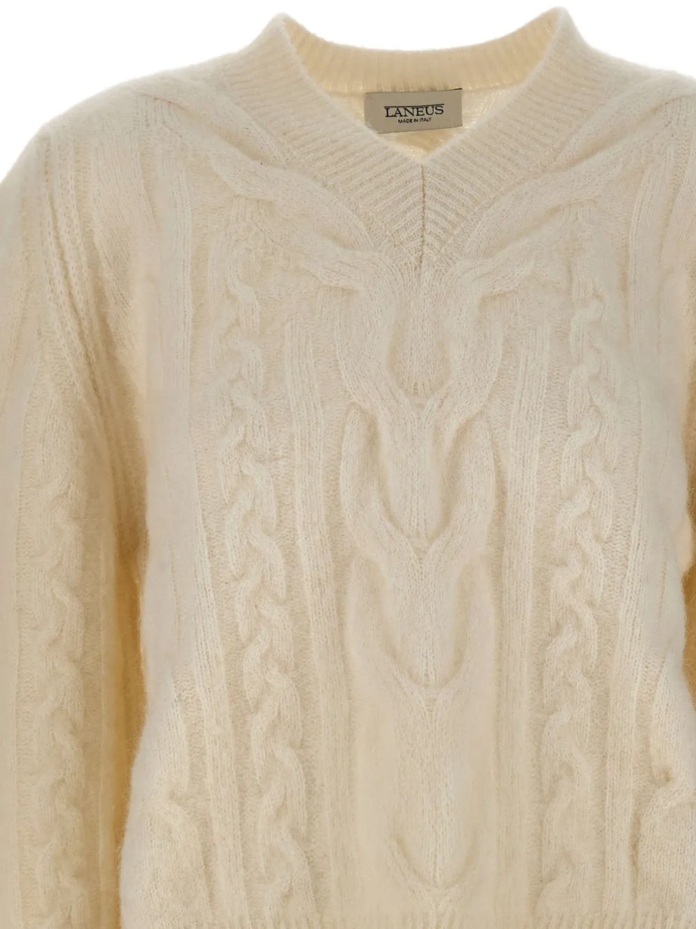Laneus cable-knit sweater Beige