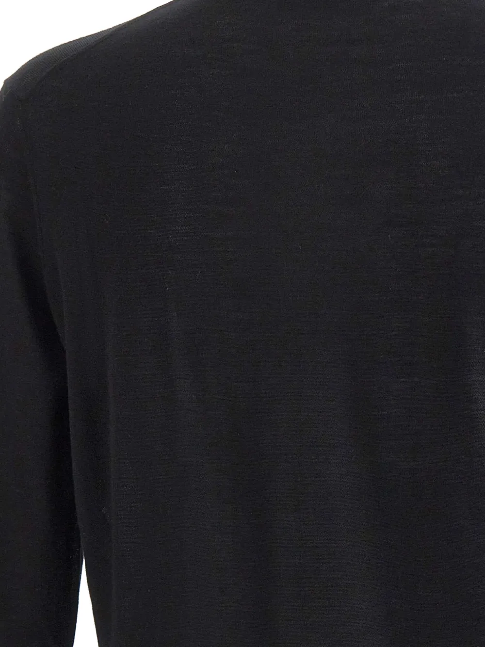 Kangra semi-mock neck sweater Zwart