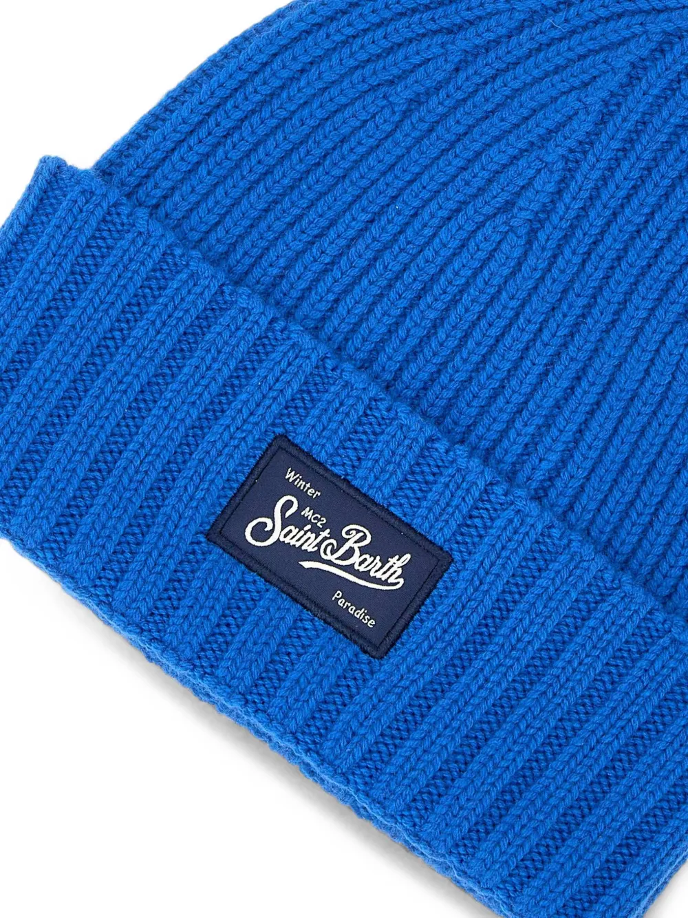 MC2 Saint Barth Sheldon cable-knit beanie hat Blauw