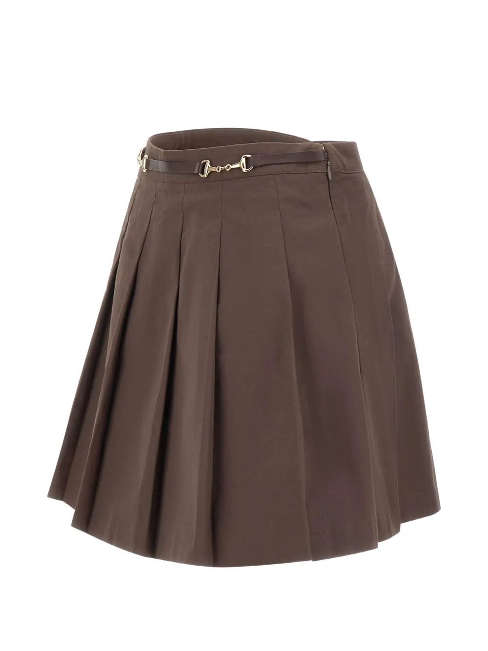 Sporty & Rich Anais pleated mini skirt Bruin