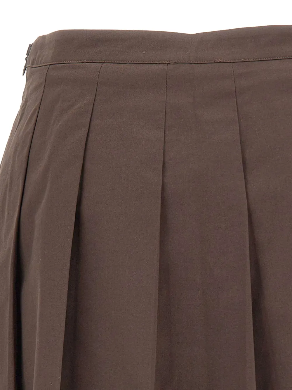 Sporty & Rich Anais pleated mini skirt Bruin