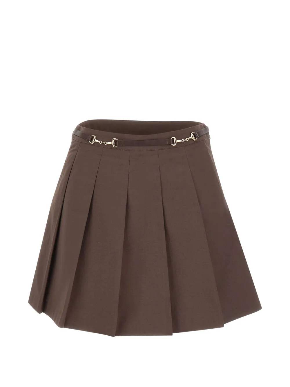 Sporty & Rich Anais pleated mini skirt Bruin
