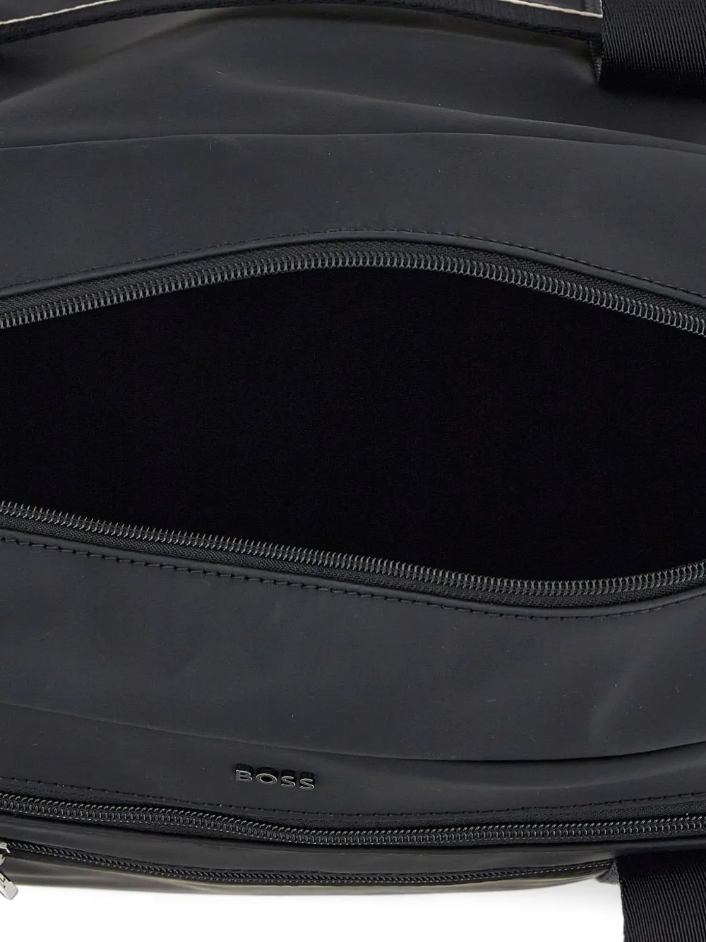 BOSS Zeph logo-em ed holdall bag Zwart