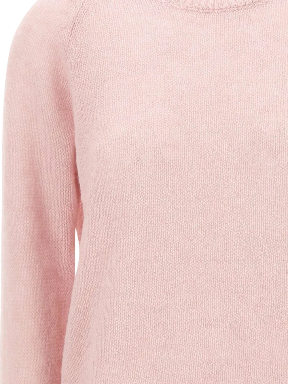 Gran Sasso button-back knitted sweater Roze