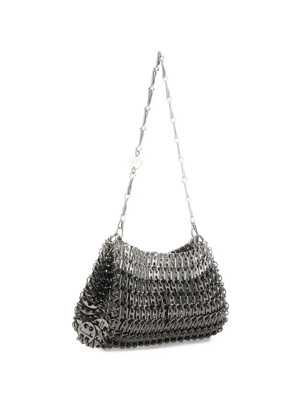 Rabanne gradient chainmail shoulder bag Zilver