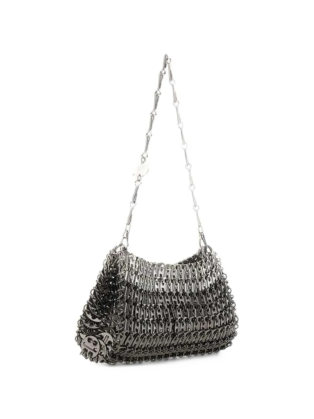 Rabanne gradient chainmail shoulder bag Zilver