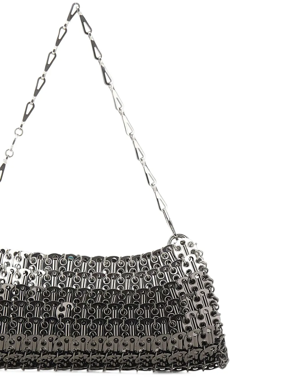 Rabanne gradient chainmail shoulder bag Zilver