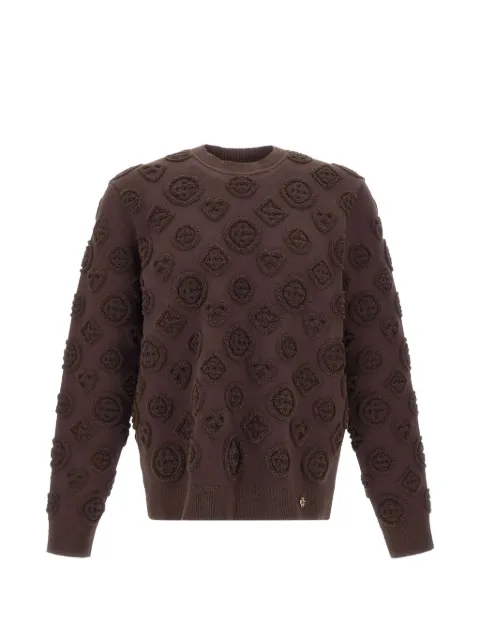 Casablanca monogram-texture sweater