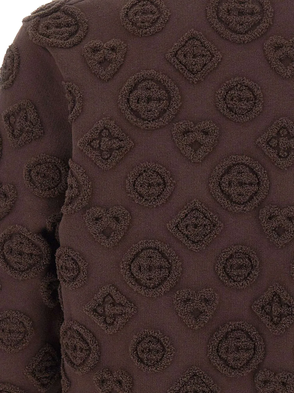 Casablanca monogram-texture sweater Bruin