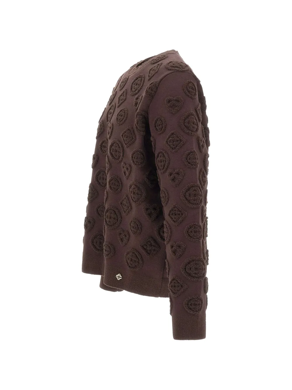 Casablanca monogram-texture sweater Bruin