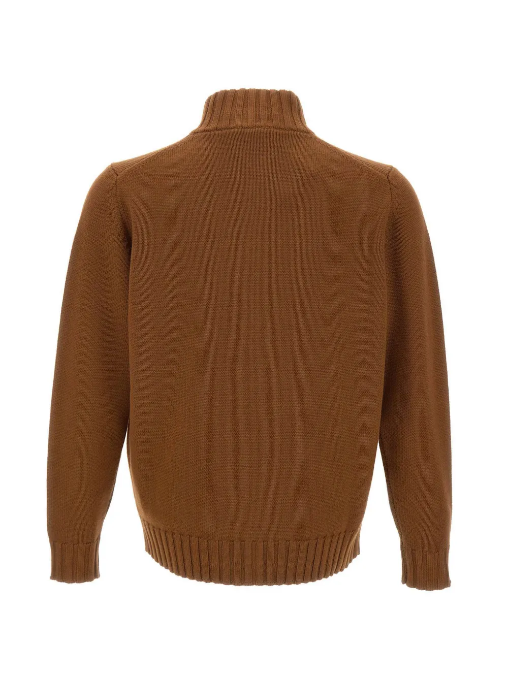 Filippo De Laurentiis zip-up merino wool cardigan Bruin