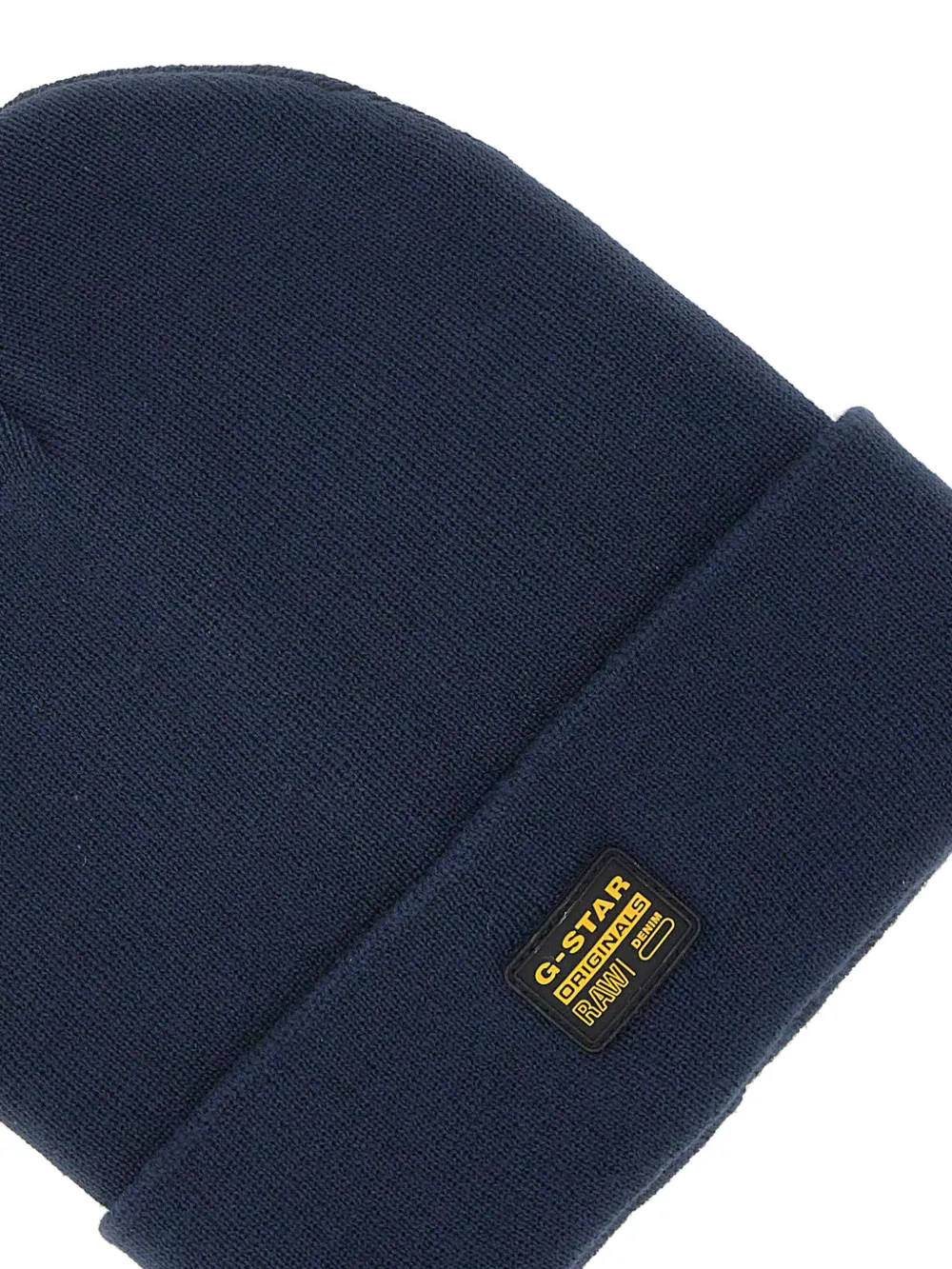 G-Star RAW Effo Long logo-patch beanie hat Blauw