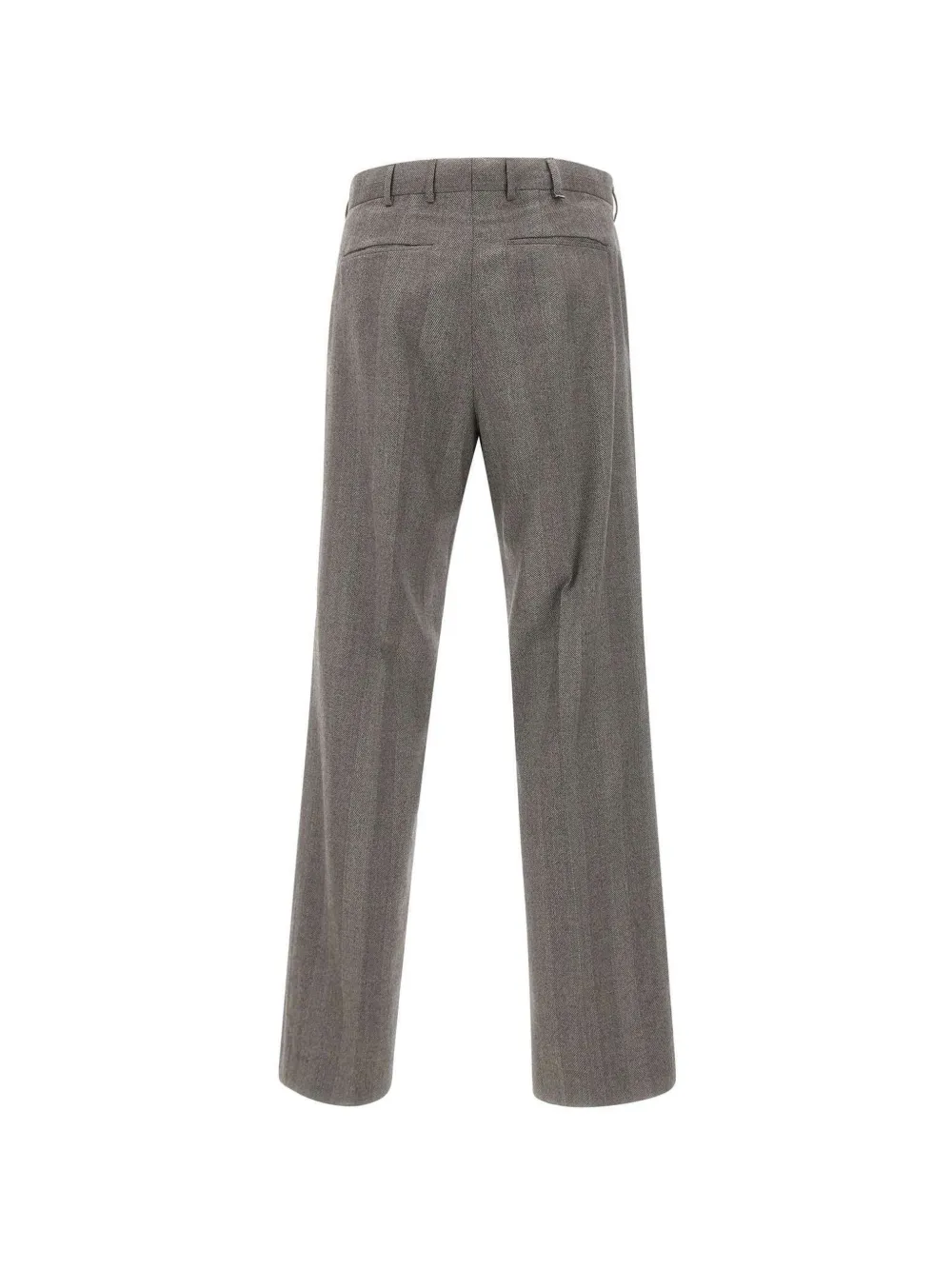 PT Torino Quindici herringbone-pattern trousers Grijs