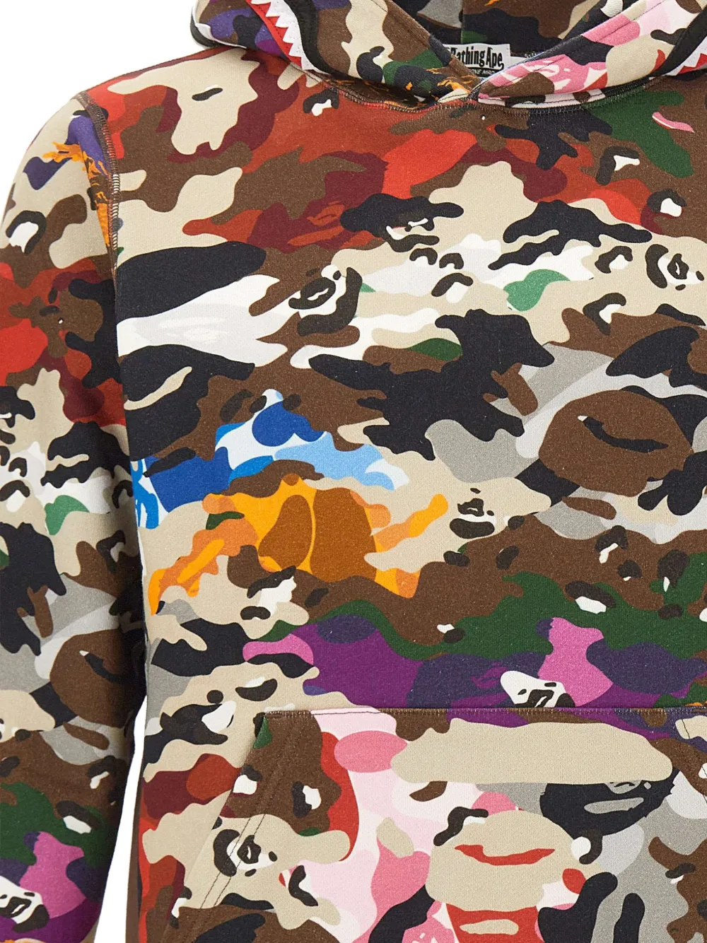 A BATHING APE camouflage-print Shark hoodie Bruin