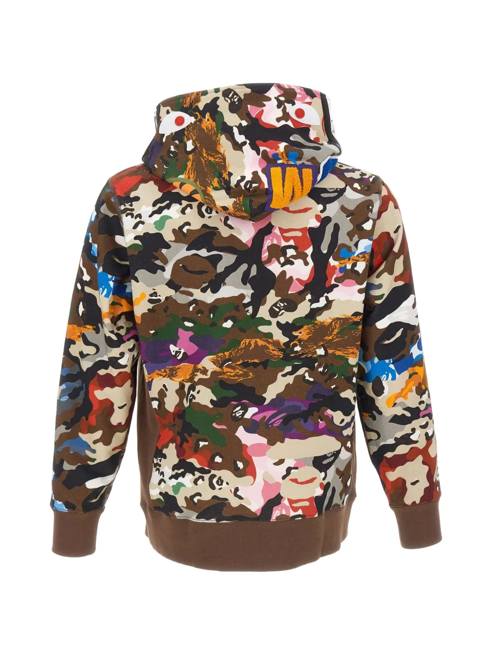 A BATHING APE camouflage-print Shark hoodie Bruin