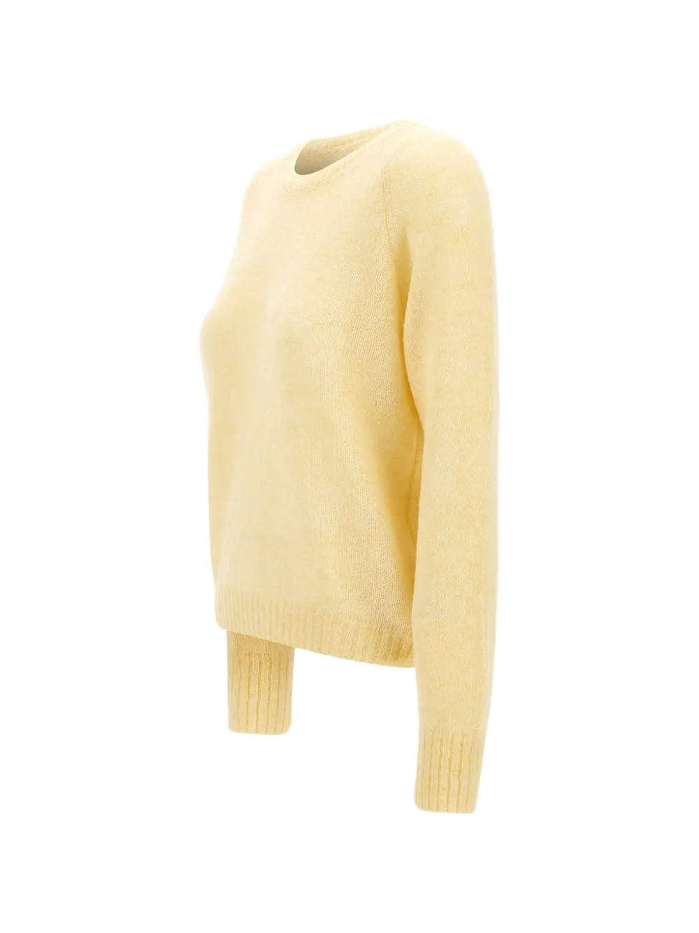 Gran Sasso button-back knitted sweater Geel