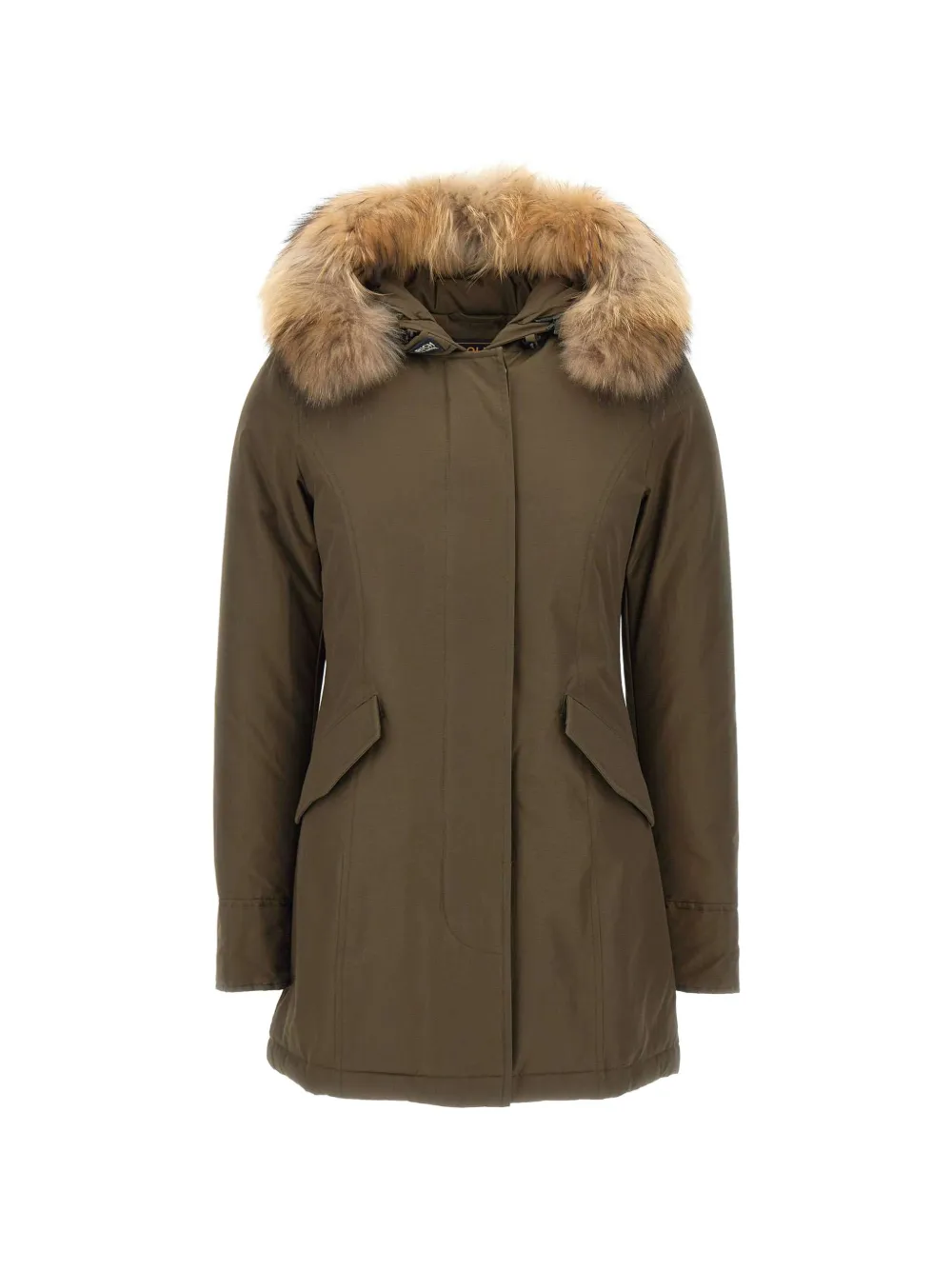 Woolrich Arctic Raccoon parka Groen