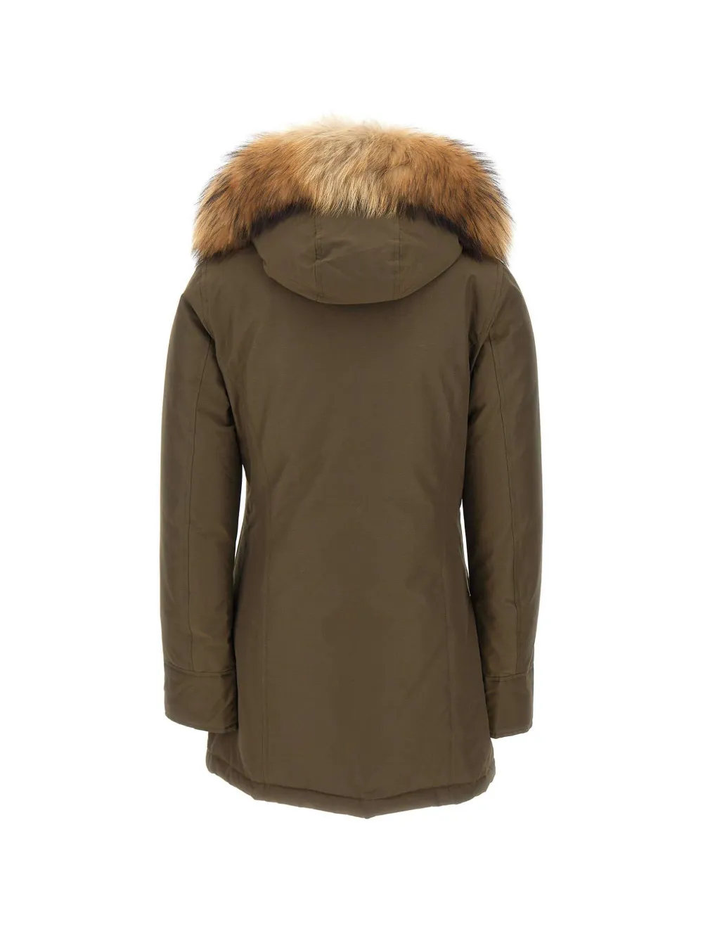 Woolrich Arctic Raccoon parka Groen